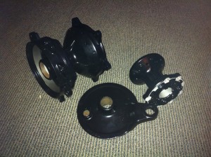 powder coated hubs