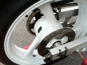 wheel after powder coating